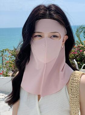 夏季冰UPF紫外线防晒面罩面罩