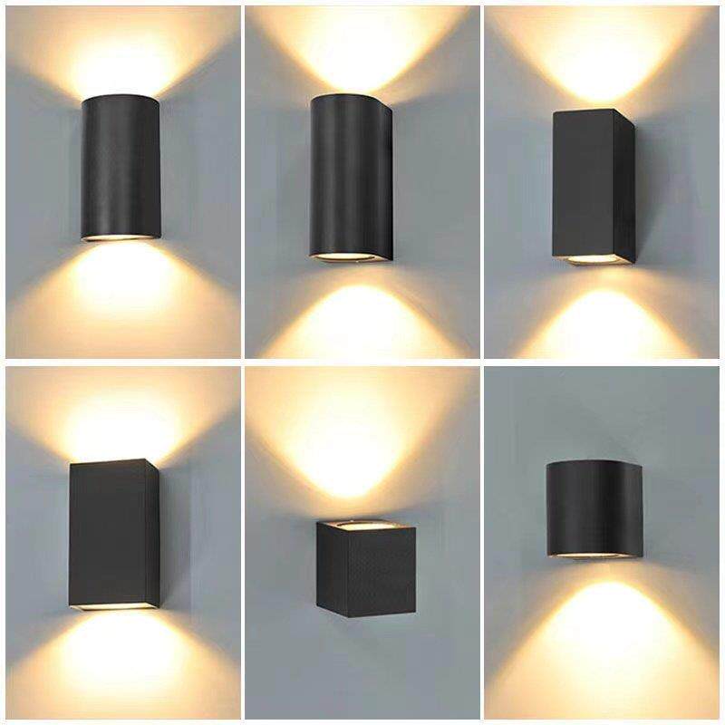 LED墙灯酒店别墅庭院楼梯围墙防水壁灯上下射灯户外外墙洗墙灯