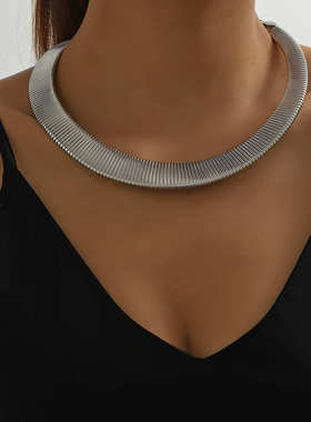 欧美夸张金属颈链气质个性高级感轻奢女士项圈