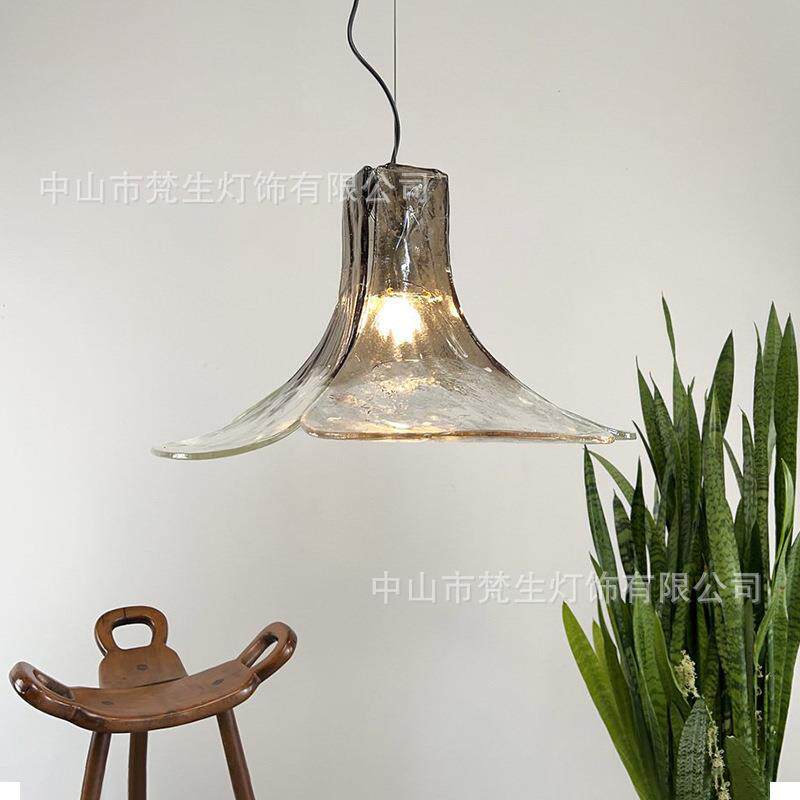 Murano穆拉诺渐变花瓣玻璃吊灯卧室餐厅吧台吊线灯玄关创意灯具无