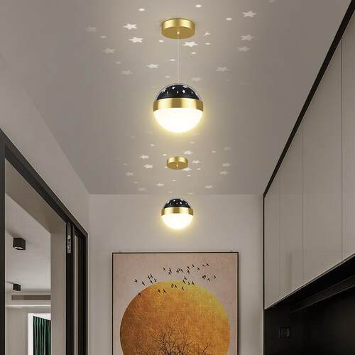新款直销餐厅吊灯现代简约餐桌吧台咖啡厅轻奢北欧星星极简创意满