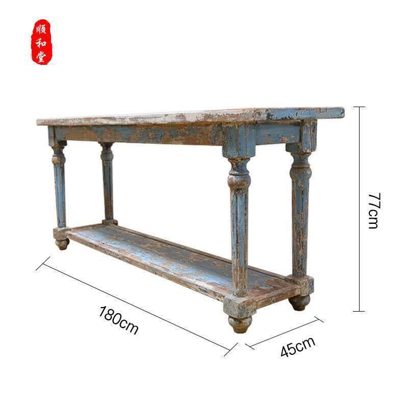 天津出口外贸家具厂家仿古做旧玄关桌 Reproduction Furniture