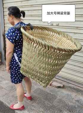 纯手工竹编竹背篓竹背篼背筐多彩舞蹈电影道具背篓买菜采摘收纳筐