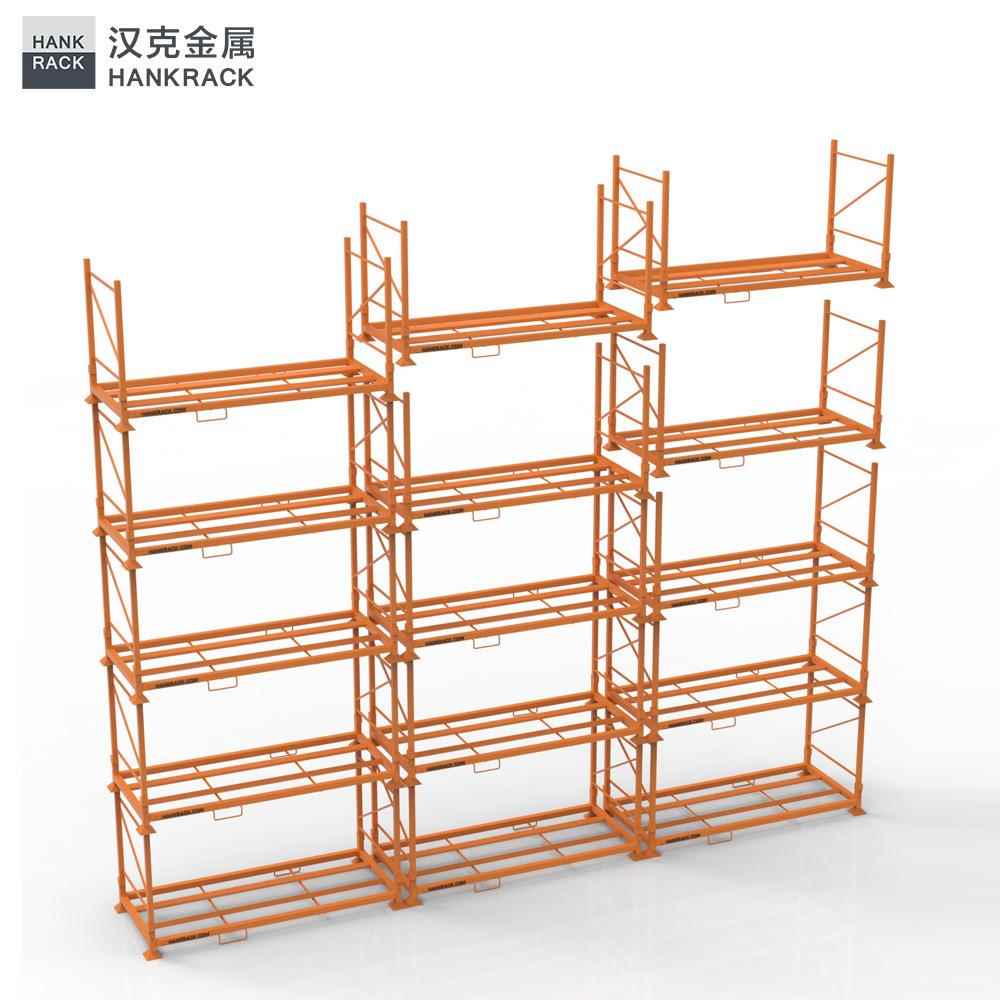 折叠式堆垛架轮胎展示架轮胎收纳架仓库可移动货架