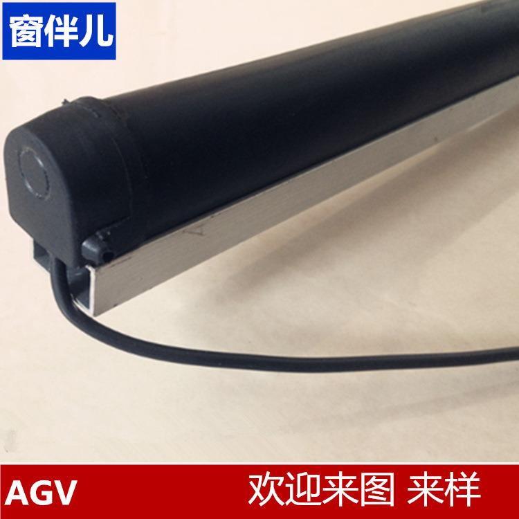 橡胶安全触边触碰开关门底遇阻停接触带防挤压橡胶信号感应器