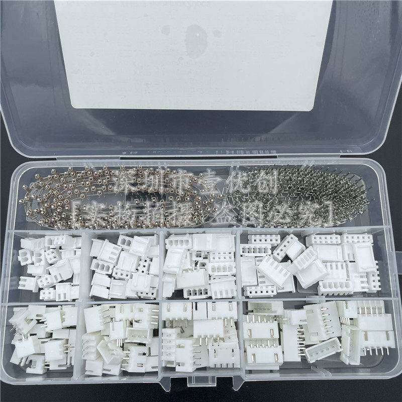 560Pcs杜邦Xh2.54端子座连接器组2P3P4P5P引脚座塑料外壳各20件