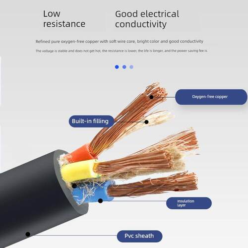 yc橡胶电缆线通用橡套软电缆2*2.5 3*2.5 3*6平方耐磨橡套软电缆