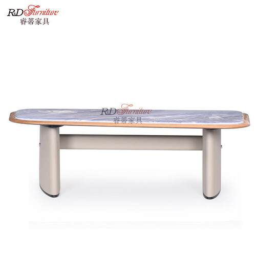 现代简约茶几方形茶几长茶几洽谈桌边几角几微晶石茶几客厅家具