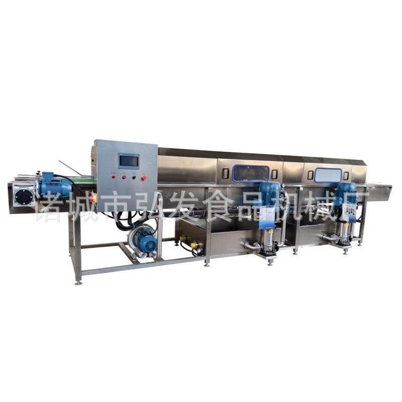 餐具配送周转箱清洗线 肉串筐去油污洗筐设备 周转箱消毒风干机