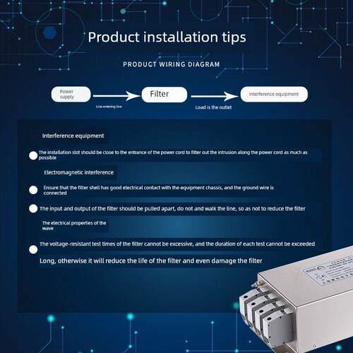 Saiji Sj4L2轨道半电源滤波器220V380V单相交流双级抗干扰净化器