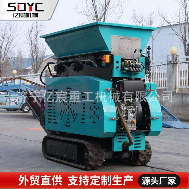 出口移动破碎机小型碎石机建筑垃圾粉碎机移动式 岩石制砂机