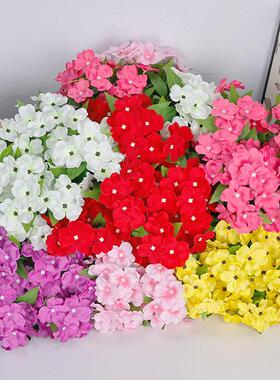 跨境发仿真花杜鹃花凤仙花家居装饰室外庭院围栏盆景假花摄影