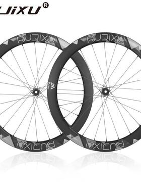 1376克50mm36T700CRUJIXU公路自行车碳纤维轮组中锁碟刹破风轮