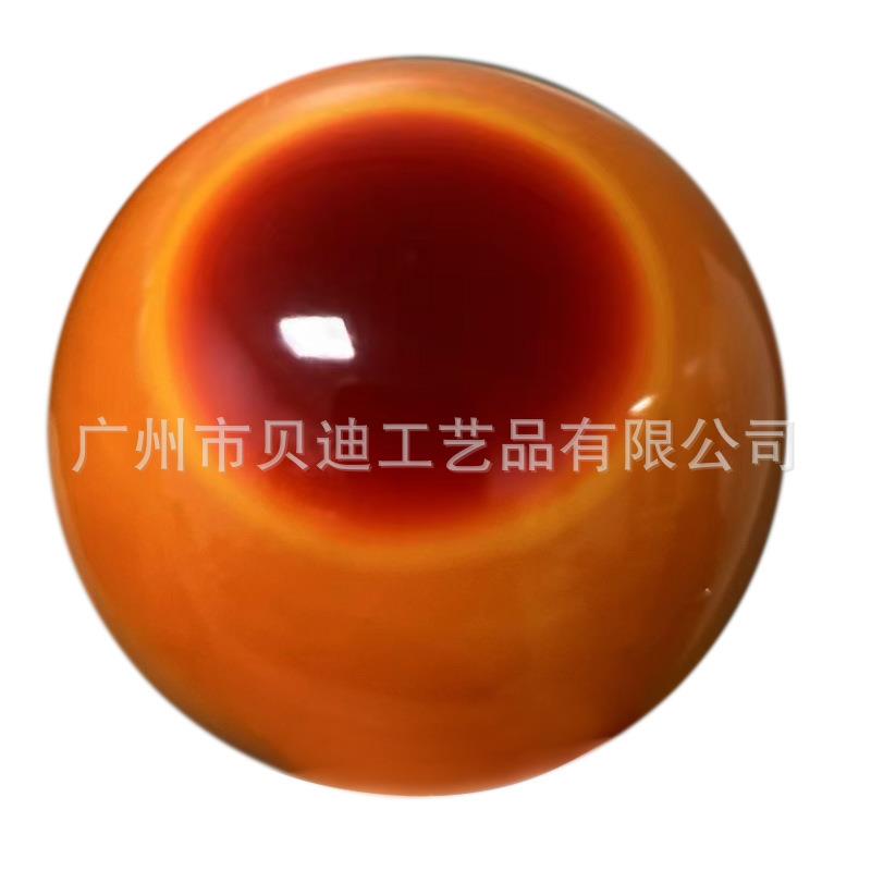 仿鹤顶红仿鸟原红大珠手球一对生长纹路细密钙化自然文玩盘玩43