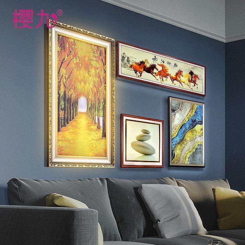 LED壁灯客厅卧室床头灯简约玄关过道三色调光灯光可明装现简约