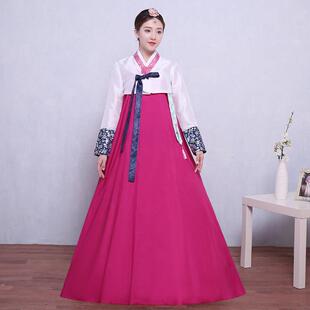 舞台舞蹈韩服女团宫廷套装衣服古装传统裙子摄影民族朝鲜族服装