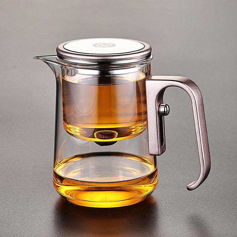 飘逸杯泡茶壶全玻璃内胆磁吸泡茶壶加厚茶水分离泡茶杯800ML