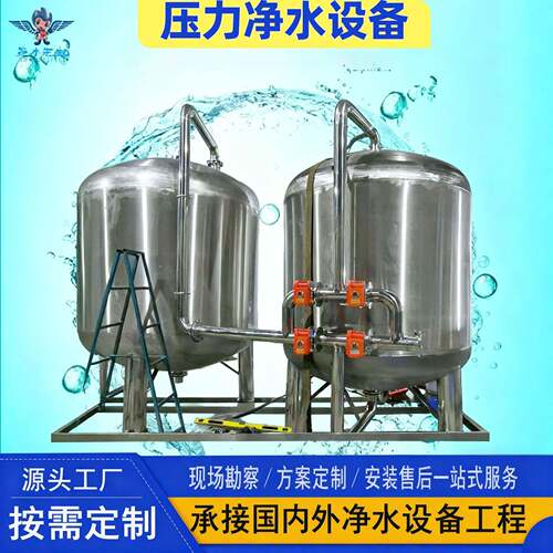 304不锈钢压力式全自动一体化净水器农村饮用自来水过滤器设备