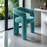 感简约奶油风家化妆椅梳凳妆用美ASH甲店椅子简约卧室单人休闲餐