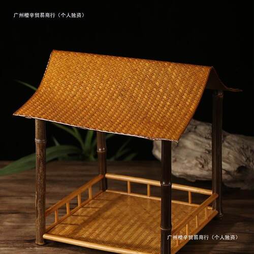 中式手工竹制杯子架子置物架桌面茶具收纳架展示架家用杯架博古架