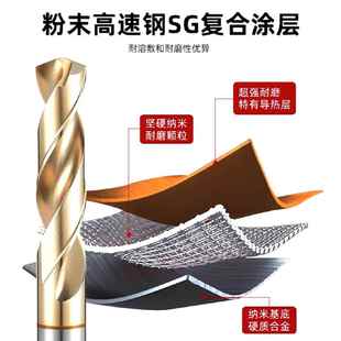 日本进口不二越粉末冶金钻头NACHI不锈钢专用7572P免定心大柄钻头
