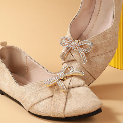 可拆卸装饰品高跟鞋水钻花鞋鞋扣