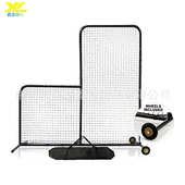 厂家直供带轮L形棒球网挡网练习网防球网 户外训练栏网躲球网
