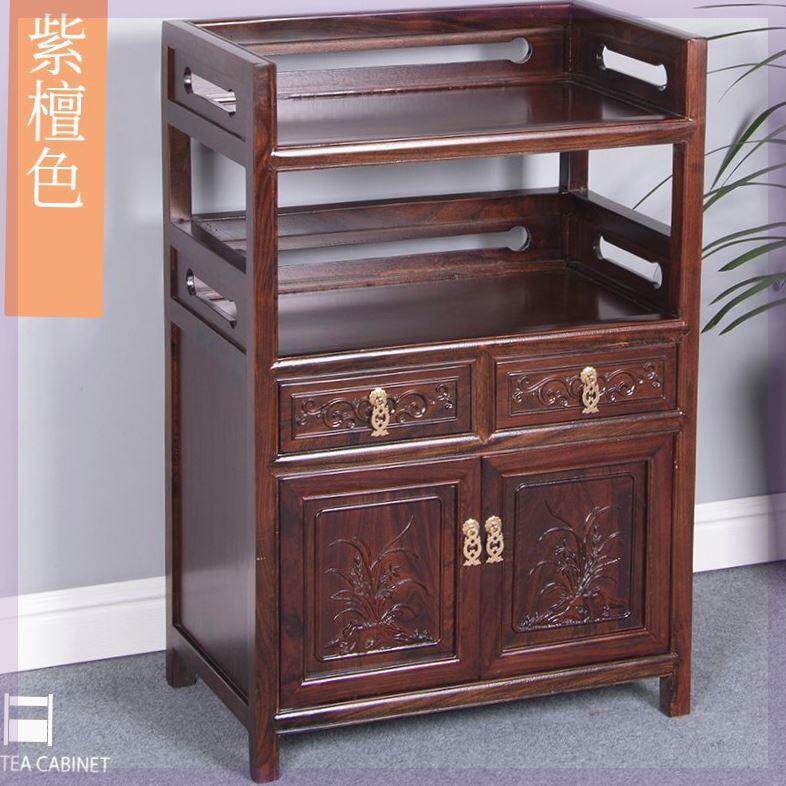 厂家茶柜实木餐边柜小型茶水柜新中式客厅沙发边柜储物柜茶叶收纳