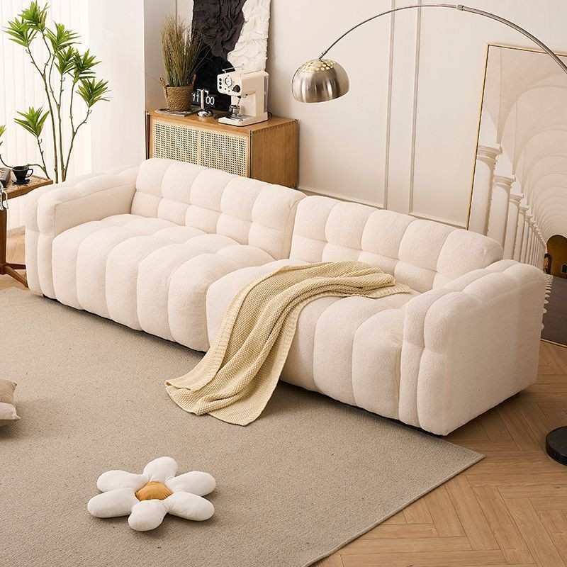 奶油风家用沙发客厅小户型双人三四人位直排出租屋服装店云朵沙发