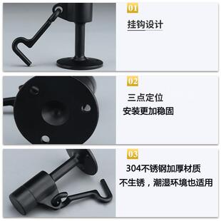 门钩04不锈钢风门阻门档门船用防顶风家用大3门LEYOUJIA带钩防风