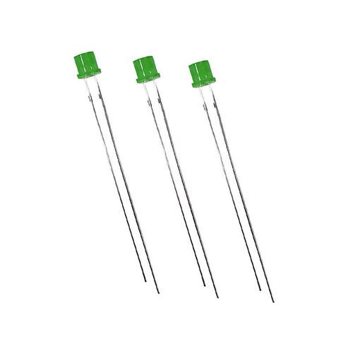 高亮3mm/5mm平头加长脚LED灯珠红/黄/蓝/绿/白直插led发光二极管