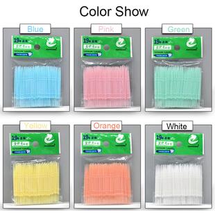 Head 100pcs Double Interdental Toothpick Floss box Dental