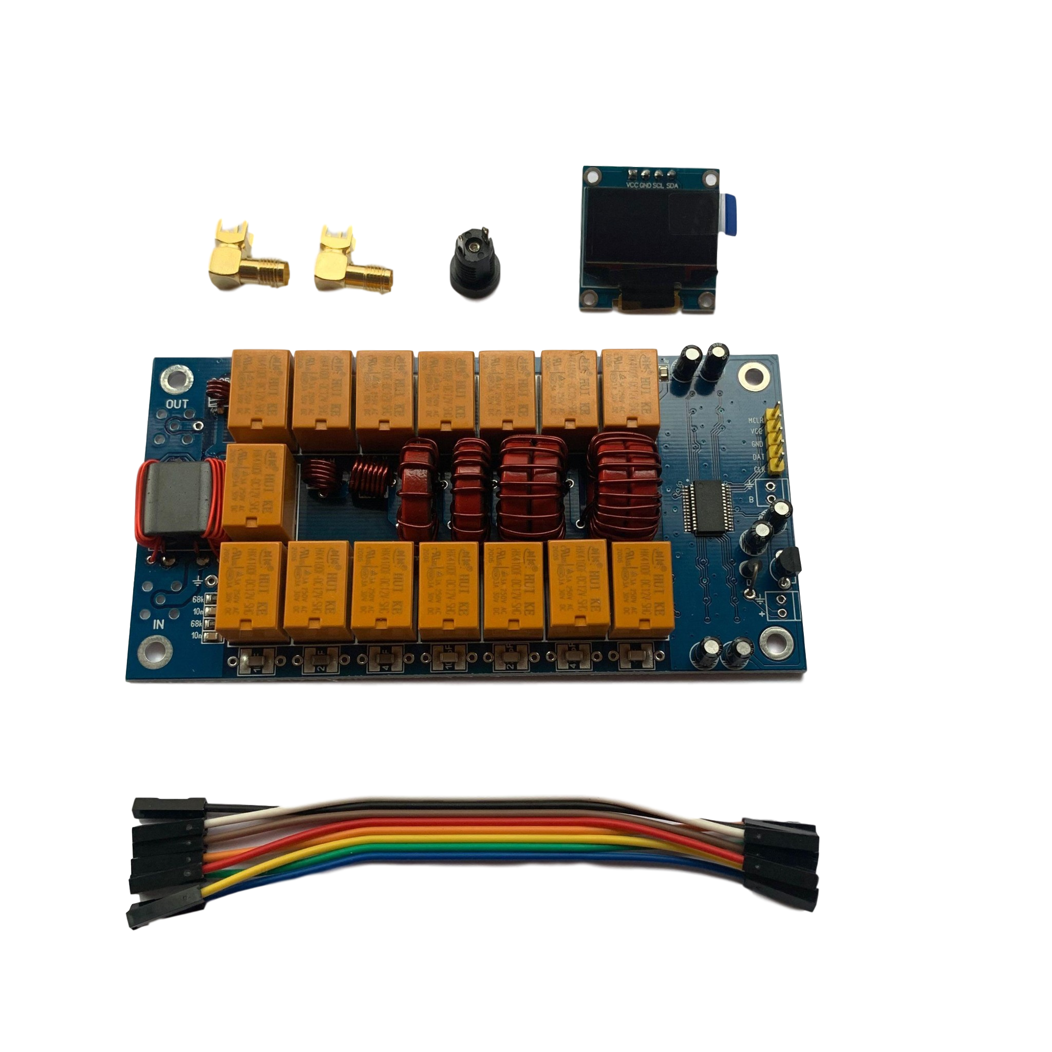 MINI 0.96寸OLED ATU100自动天线调谐器 100W 自动天调 散件 成品