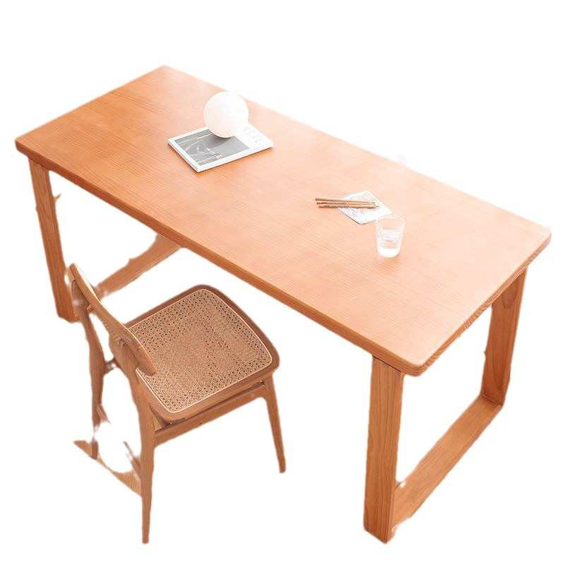 卧室全实木电脑桌家用书桌一体工作台办公桌学生学习写字桌小户型