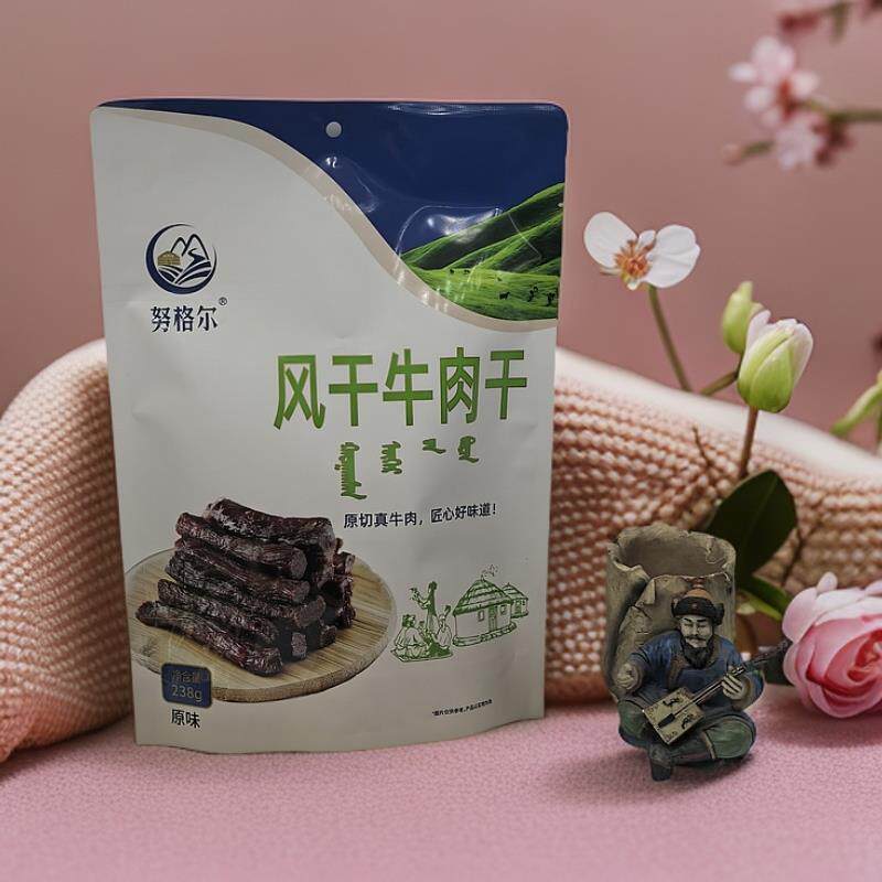 内蒙古特产努格尔238克风干 干牛肉干 干独立装袋装休闲 食品三味
