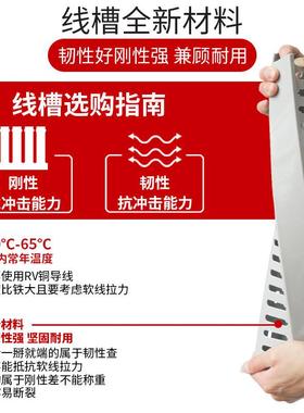 卡PVC线槽明装塑料工业阻线/槽配电OGD柜控制箱线行线燃槽灰色2米