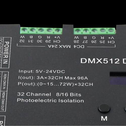 BC-632厂家，多通道DMX解码器，DMX解码器dmx-rdm功能远程写码