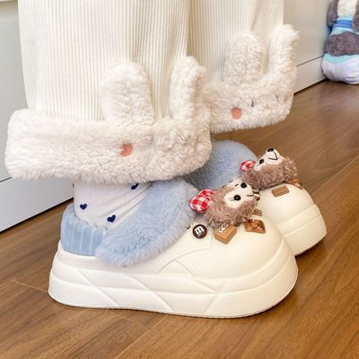 可拆卸EVA卡通防水保暖拖鞋棉鞋