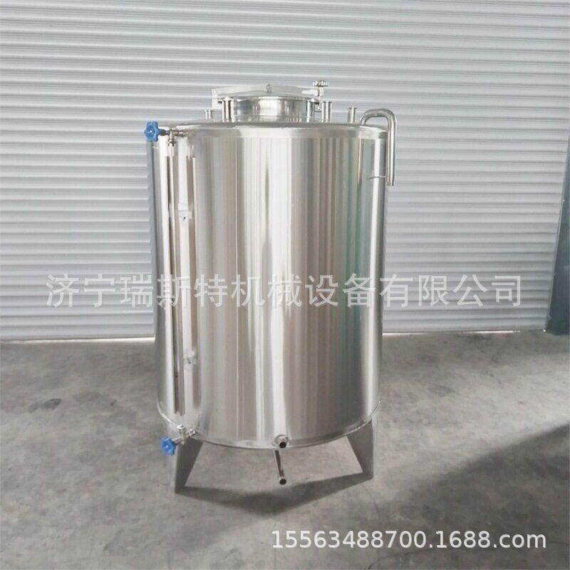 1000L立式果酒储存白钢葡萄酒存酒设备不锈钢304储酒容器