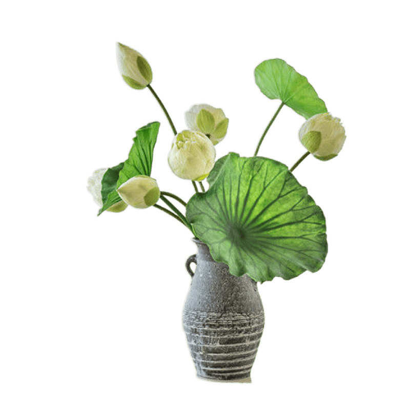 仿真荷花莲花假花花束摆件仿真花摆设上档次拍照道具房间装饰花
