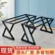 金属铁艺烤漆简约桌腿支架岩板餐桌脚办公会议桌腿支架茶几脚
