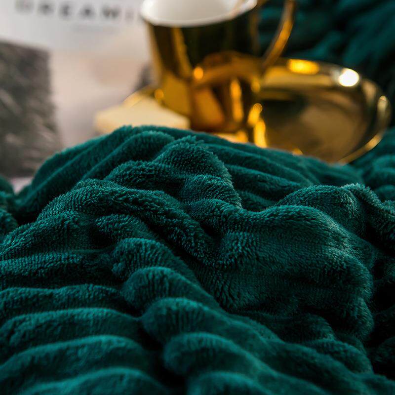 魔法绒被套四件套秋冬加厚水晶双面绒法莱绒简约活性印染亲肤