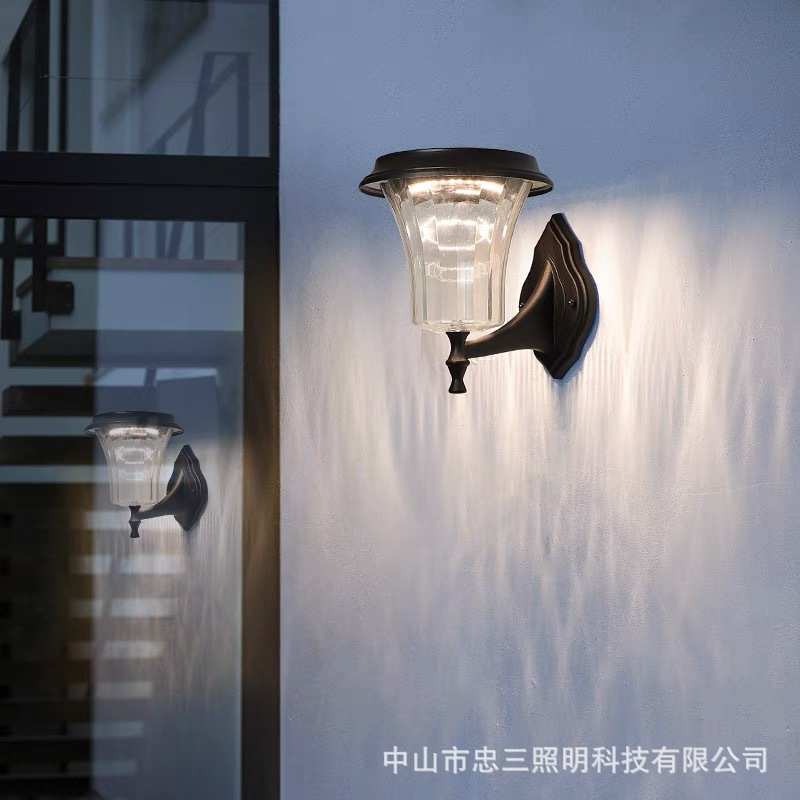 户外壁灯太阳能户外灯家用庭院灯室外阳台露台防水别墅外墙壁挂灯