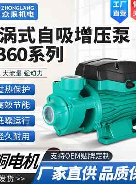 家用自吸泵QB60抽水泵自来水增压泵水塔太阳能水泵