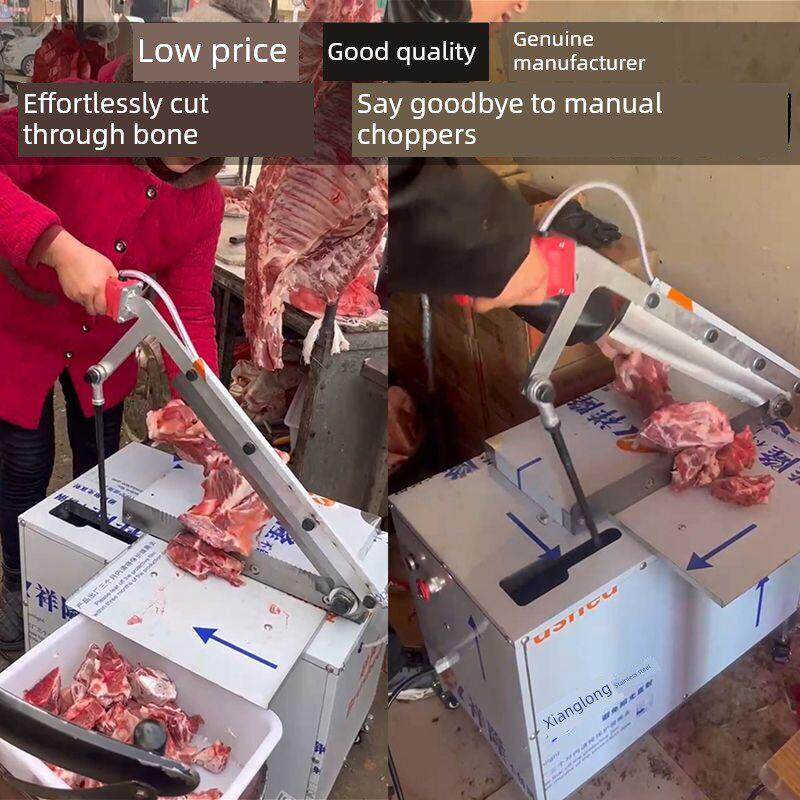 全自动电动液压切骨机商用砍骨机家用猪牛棒骨排骨铡骨剁骨多功能