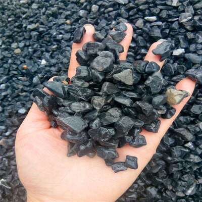 50斤灰黑色砾石景观水洗石日式庭院枯山水花园造景装饰碎石子米石
