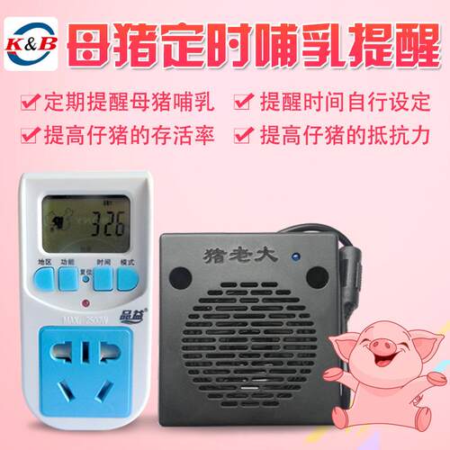 母猪定时哺乳提醒器小猪定时喂奶畜牧养殖器械仔猪喂奶提醒