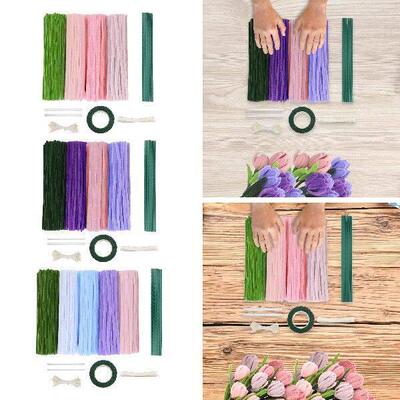 Pipe Cleaners Craft Supplies Floral Arrangement DIY Flower
