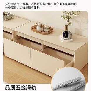 视柜边客厅小户型奶油风沙发落收纳电柜简约现代家用储物一地DSG0