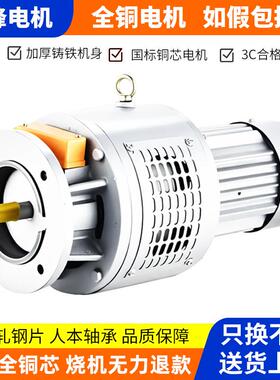 电磁电机调速电机卧式80V滑差电机0.75千瓦//7.5/15W纯铜三相